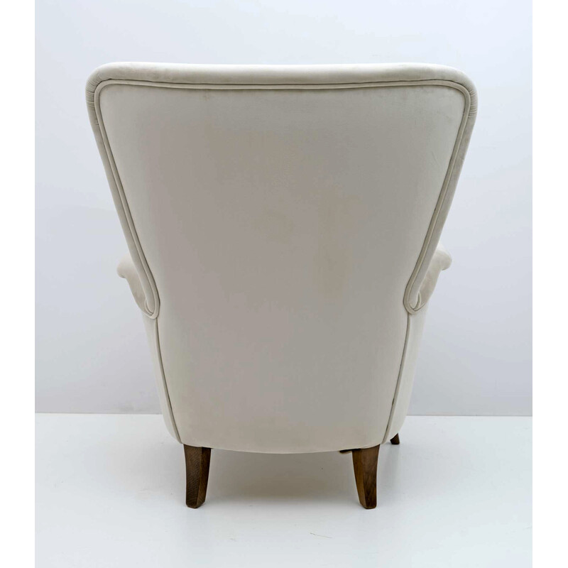 Paire de fauteuils Art Dèco italiens vintage par Gio Ponti pour l'Hôtel Bristol Merano, Italie 1950