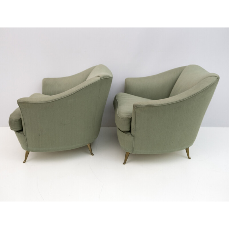 Pair of vintage Italian armchairs by Gio Ponti for Casa E Giardino, 1930s