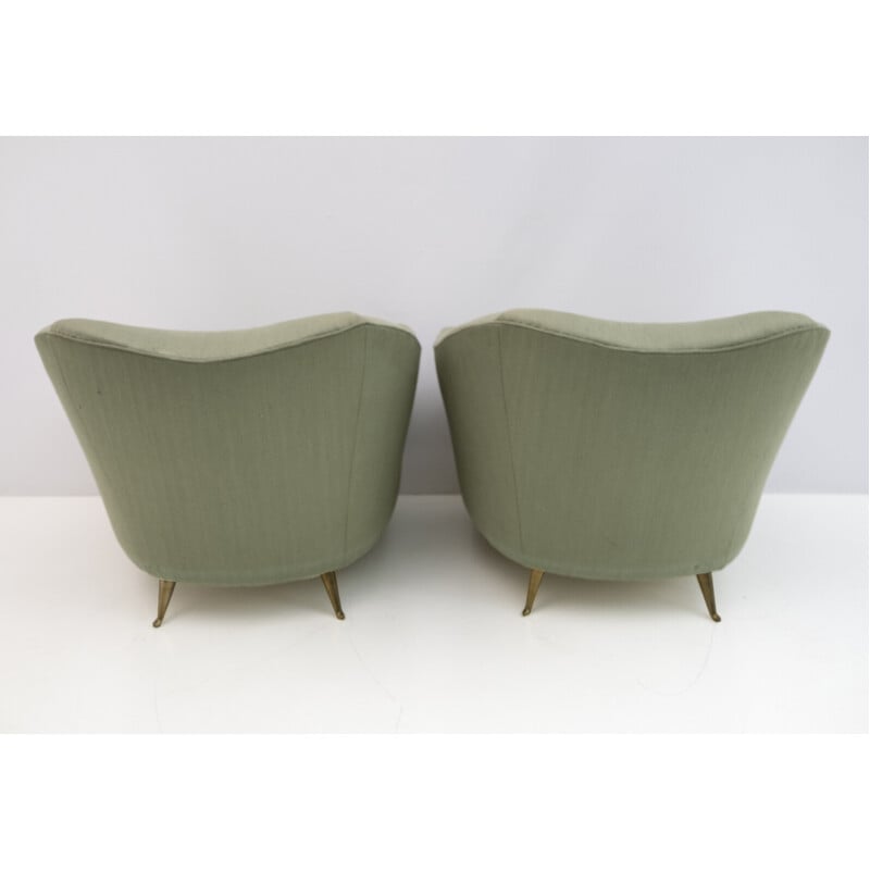 Ein Paar italienische Sessel von Gio Ponti für Casa E Giardino, 1930er Jahre