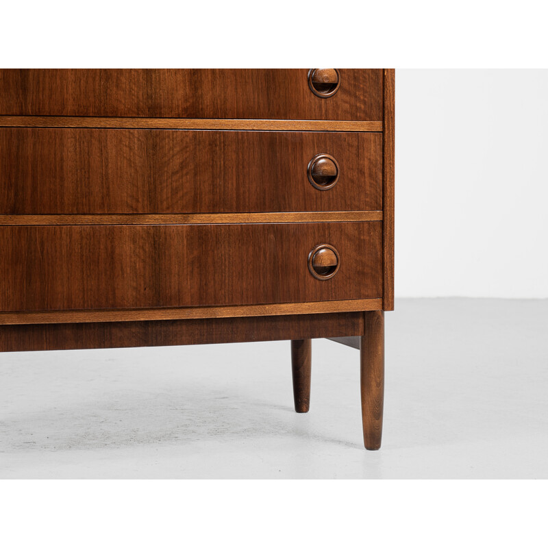 Mid century Danish chest of 4 drawers in walnut, 1960s