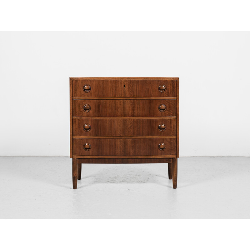 Mid century Danish chest of 4 drawers in walnut, 1960s