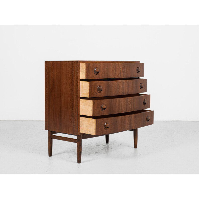 Mid century Danish chest of 4 drawers in walnut, 1960s