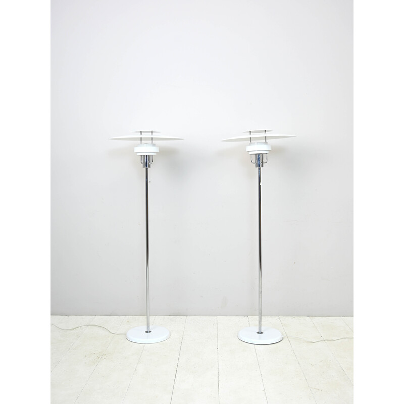 Pair of vintage floor lamps by Olle Andersson, 1970s