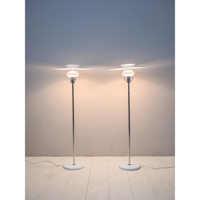 Pair of vintage floor lamps by Olle Andersson, 1970s