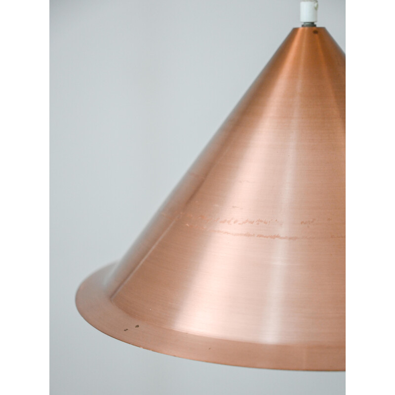 Vintage copper pendant lamp, 1960s