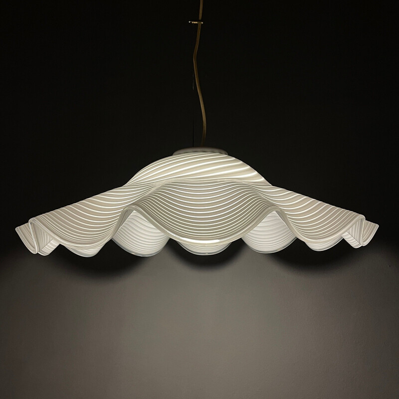 Vintage Murano glazen hanglamp, Italië 1970