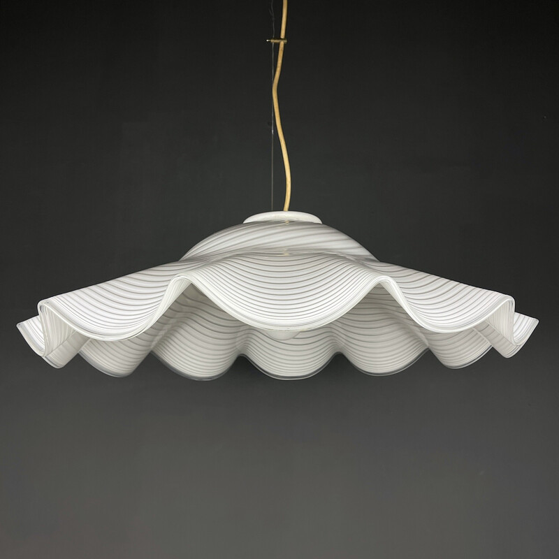 Vintage Murano glazen hanglamp, Italië 1970