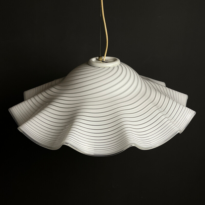 Vintage Murano glazen hanglamp, Italië 1970