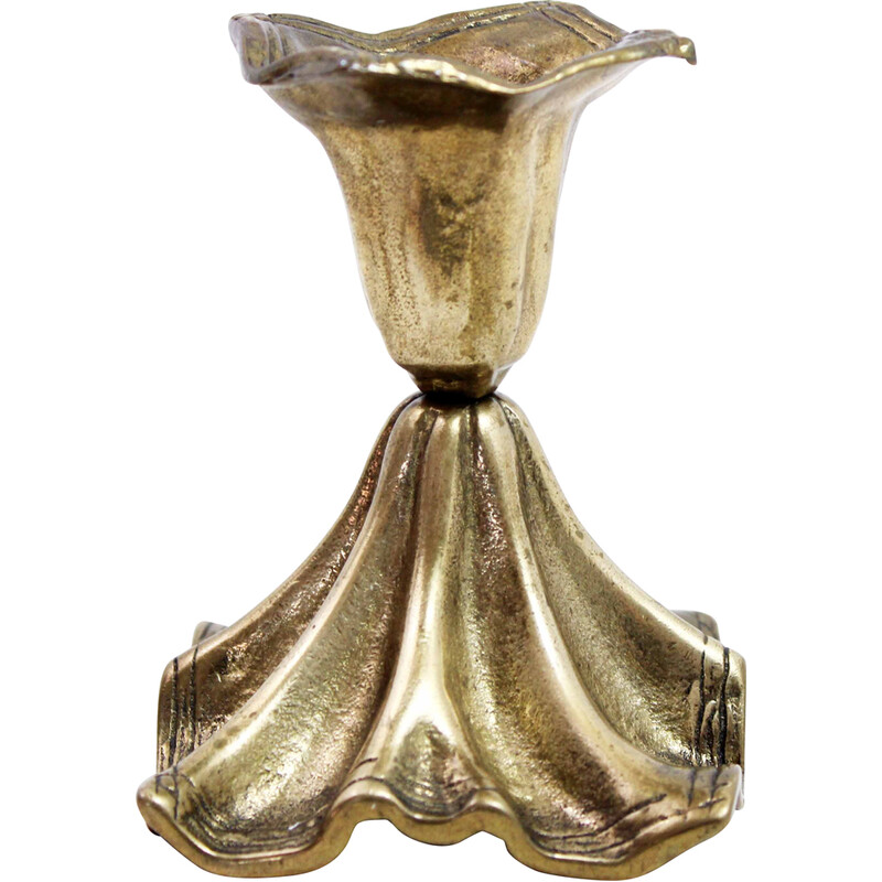 Vintage bronze candlestick, 1950