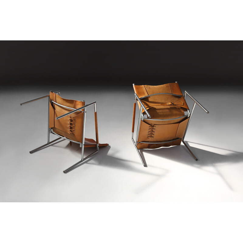 Pair of vintage Sz02 armchairs by Maritn Visser for 't Spectrum Bergeijk, 1965