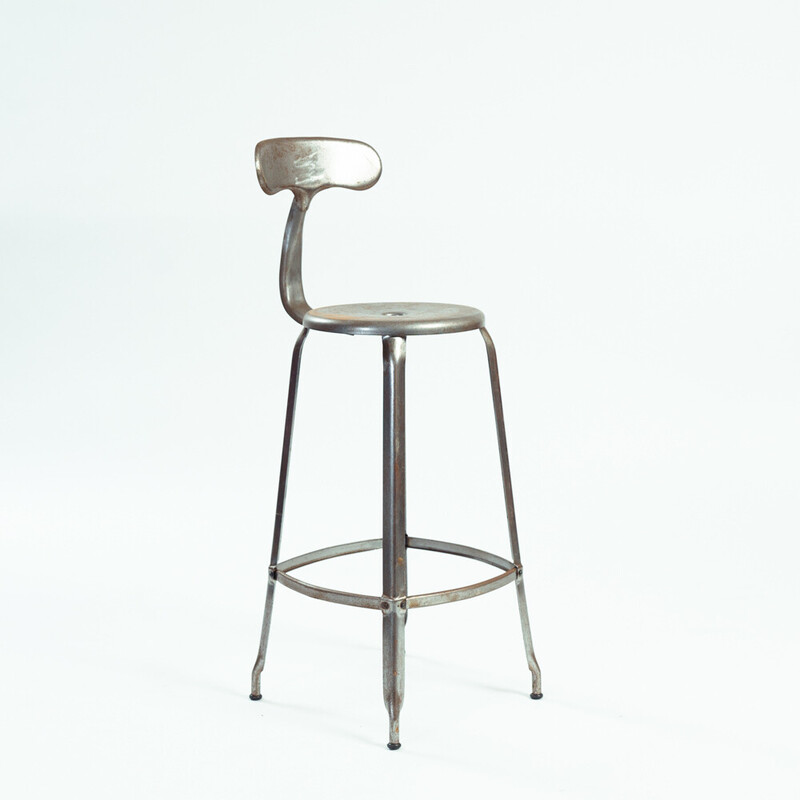 Vintage Whale back bar stools in metal