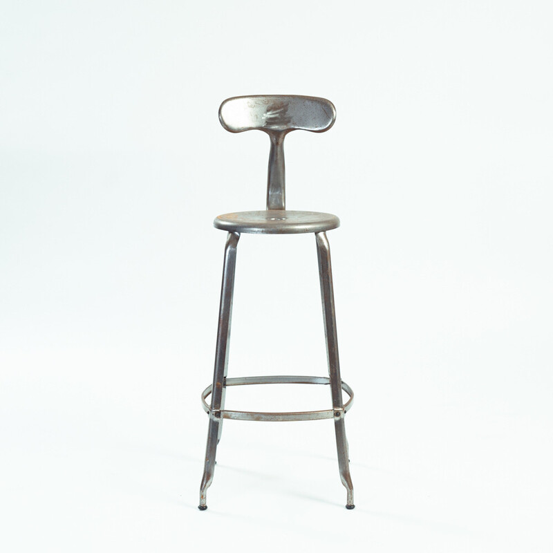 Vintage Whale back bar stools in metal