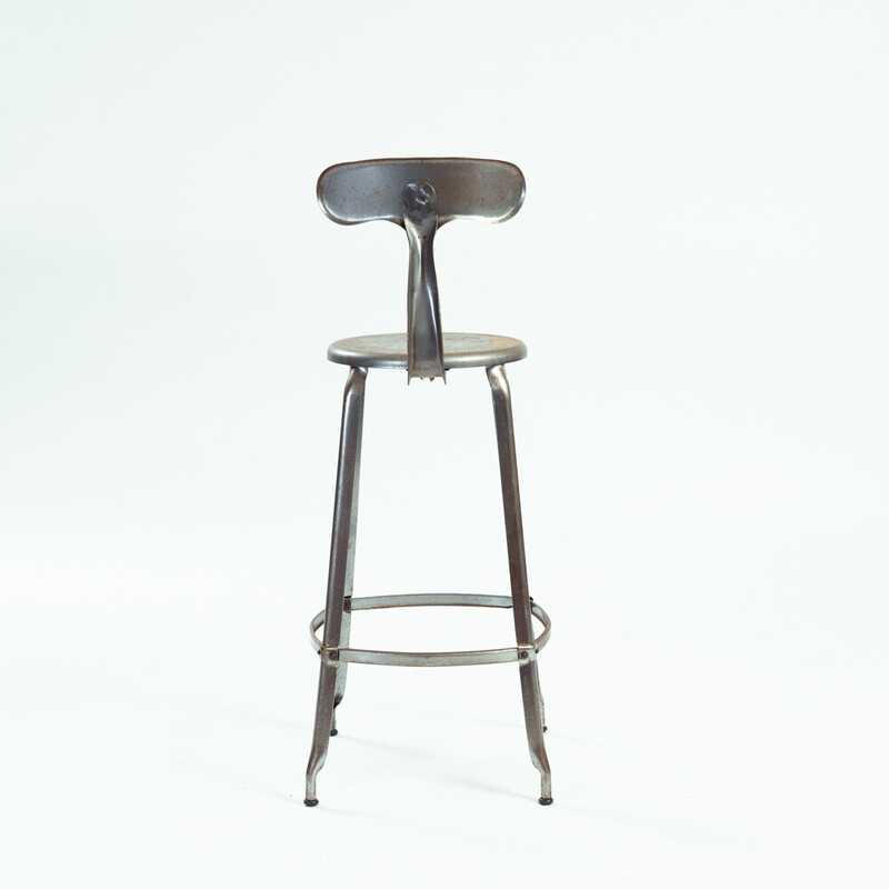 Vintage Whale back bar stools in metal