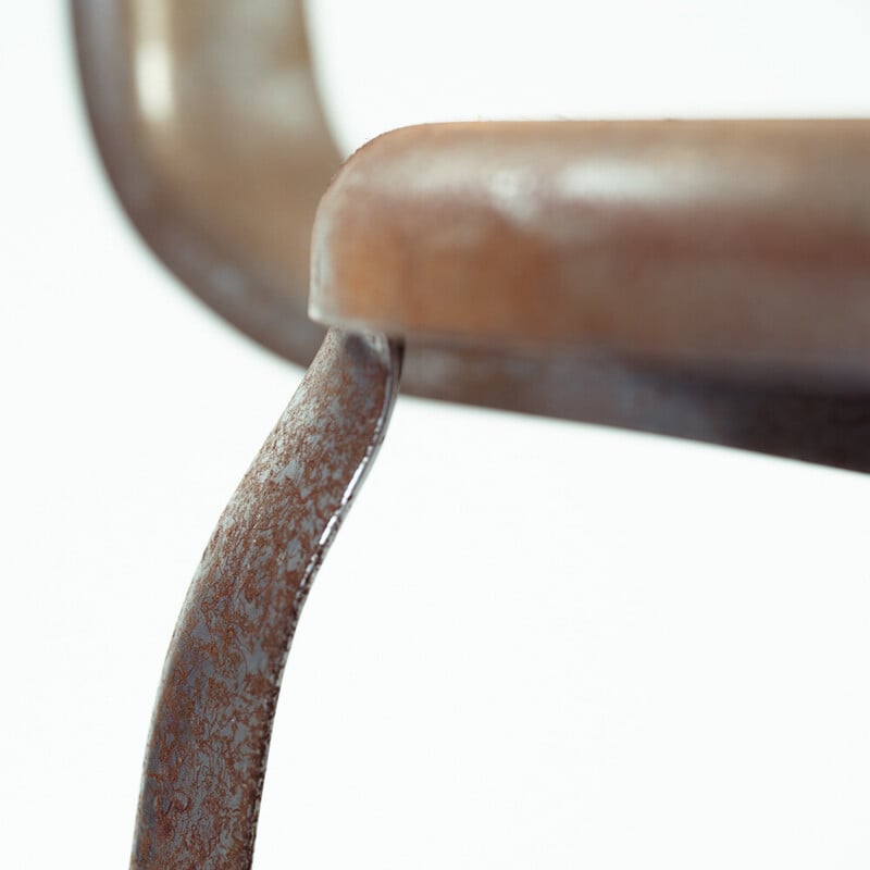 Vintage Whale back bar stools in metal