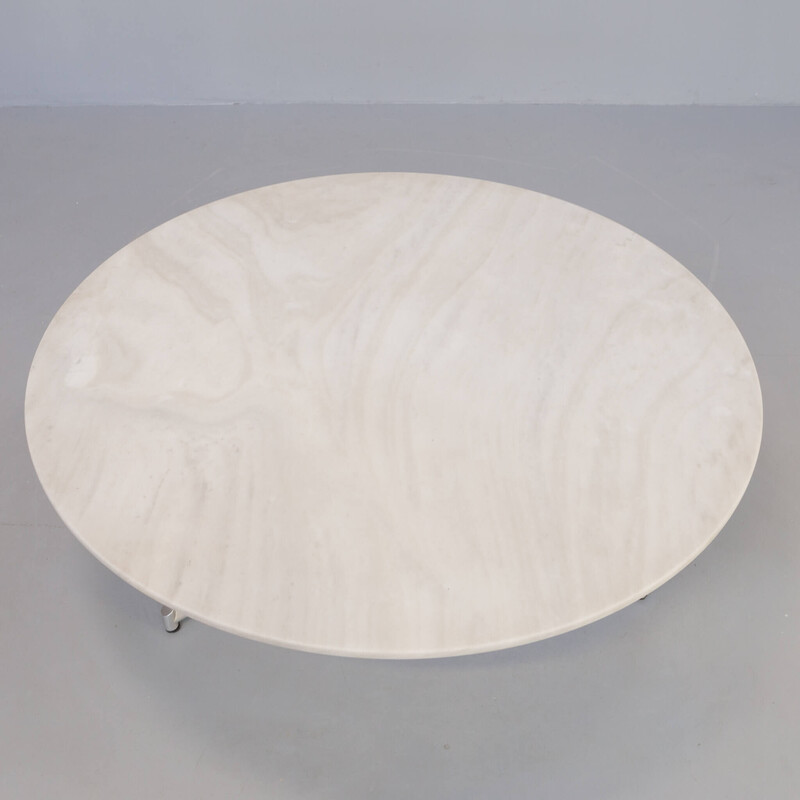 Vintage  ‘T105’ marble coffee table by Preben Fabricius and Jorgen Kastholm for Kill International, 1960s