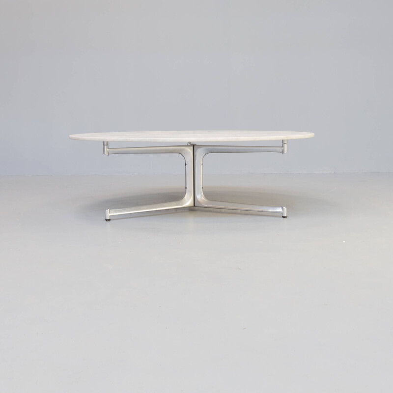 Mesa de centro vintage de mármol 'T105' de Preben Fabricius y Jorgen Kastholm para Kill International, años 60