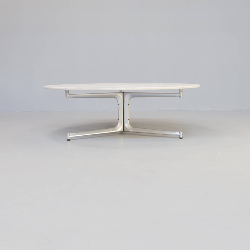 Vintage 'T105' marmeren salontafel van Preben Fabricius en Jorgen Kastholm voor Kill International, 1960.