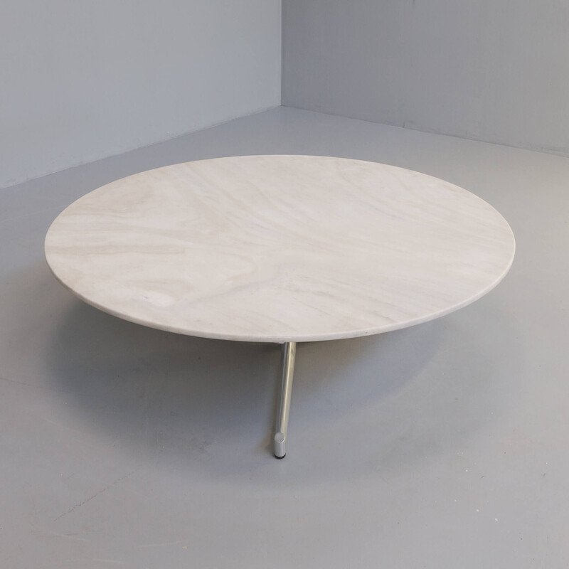 Mesa de café em mármore Vintage 'T105' de Preben Fabricius e Jorgen Kastholm para Kill International, anos 60