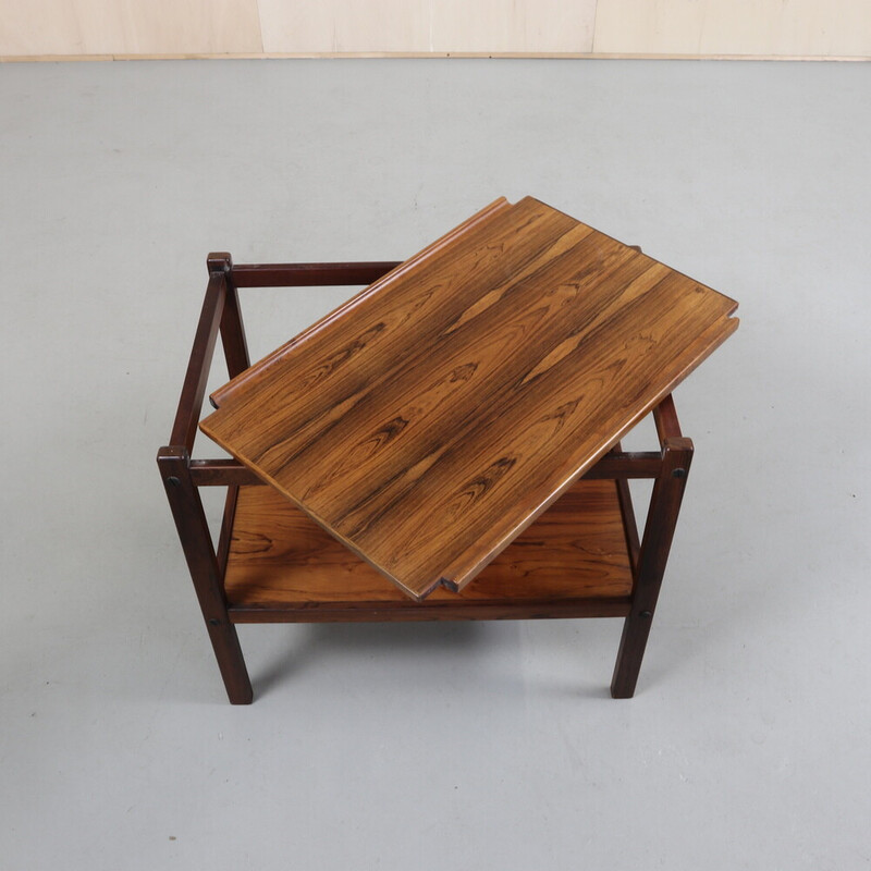 Table d'appoint vintage en bois de rose par Artie Sweden, 1970