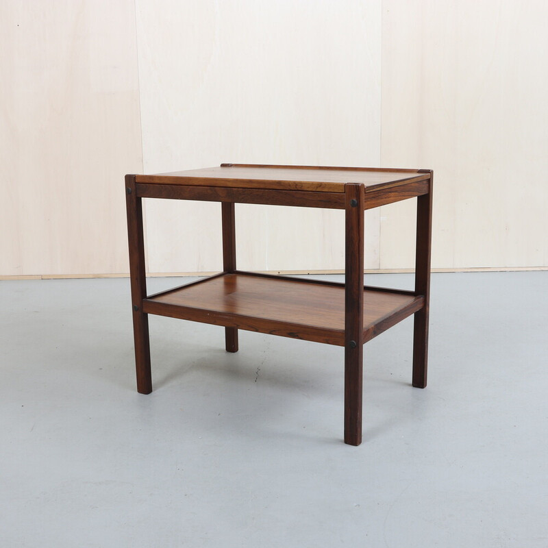 Vintage side table in rosewood by Artie Sweden, 1970s