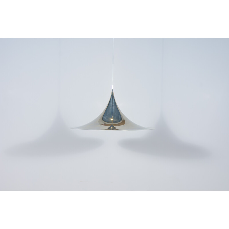 Vintage Semi pendant lamp by Claus Bonderup and Torsten Thorup for Fog and Mørup, 1970s