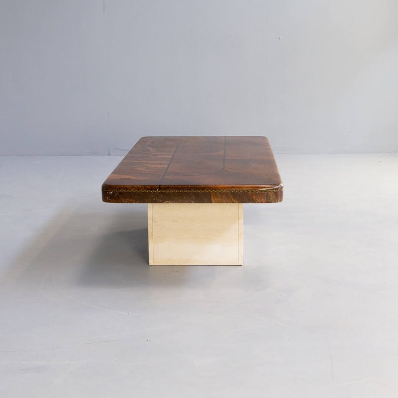 Mid century handpainted coffee table