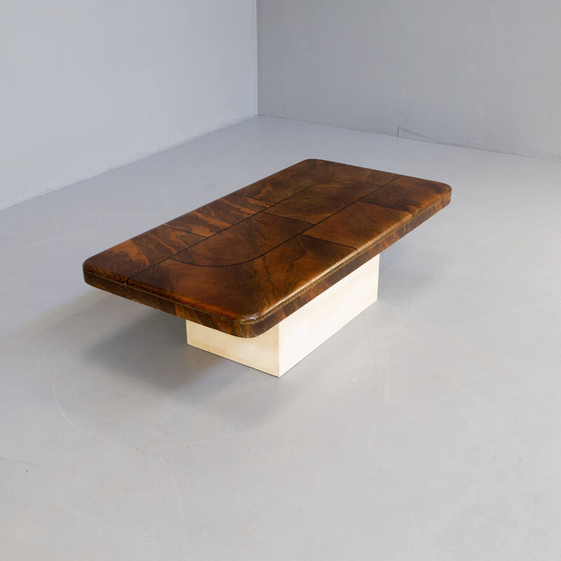Mid century handpainted coffee table