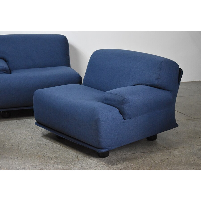 Vintage twoseater sofa by Vico Magistretti for Cassina, Italy 1975