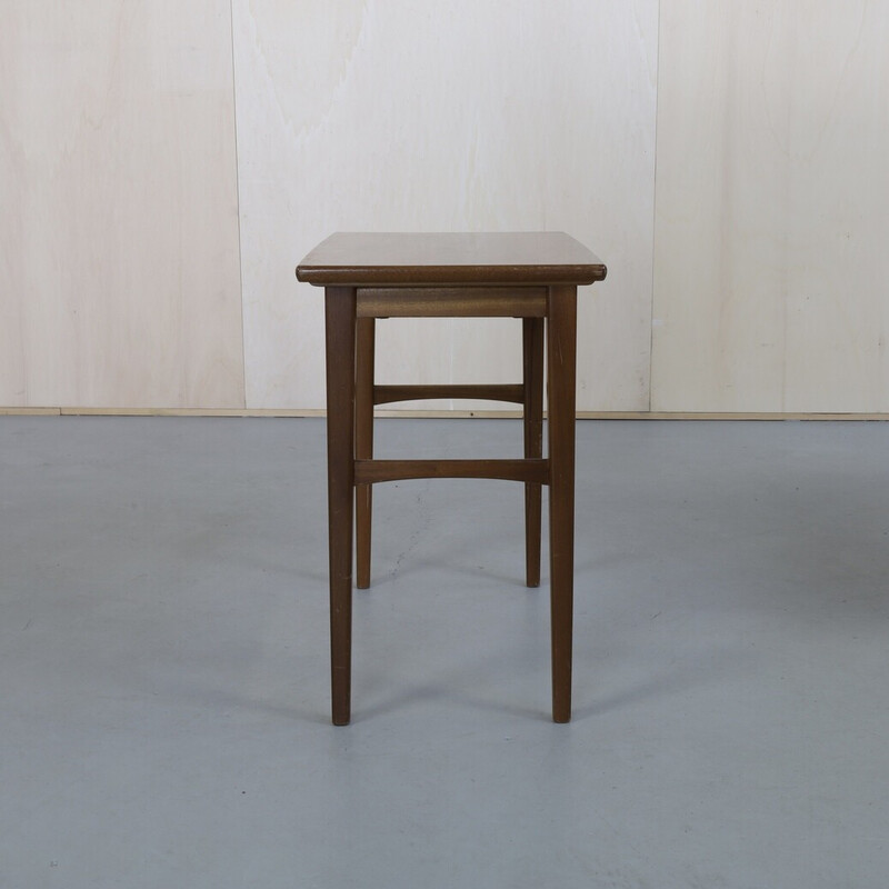 Vintage wood nesting table, 1960s