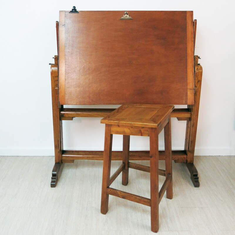 Vintage Portuguese Drawing Table - 1930s