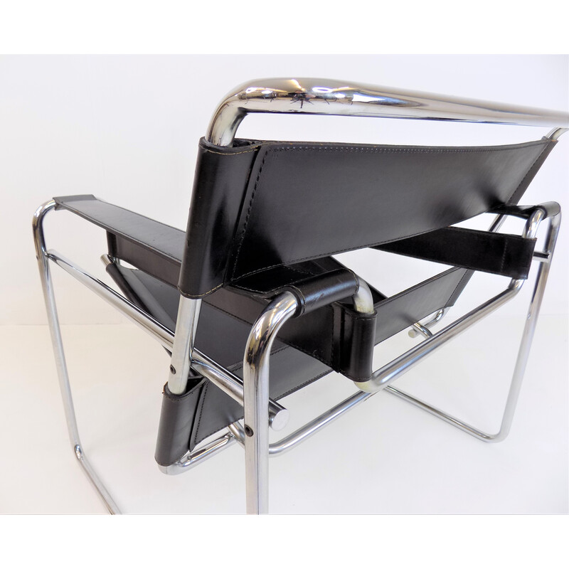 Cadeira de braços Vintage Gavina B3 Wassily de Marcel Breuer