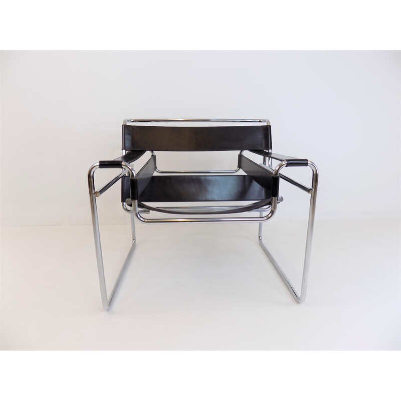 Vintage Gavina B3 Wassily fauteuil van Marcel Breuer