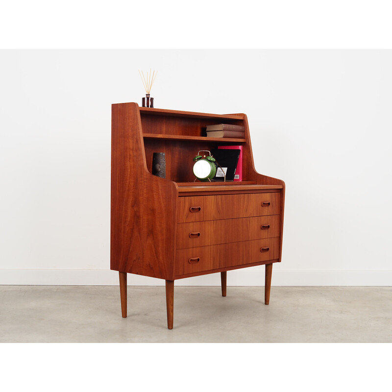 Vintage teakhouten secretaire, Denemarken 1970