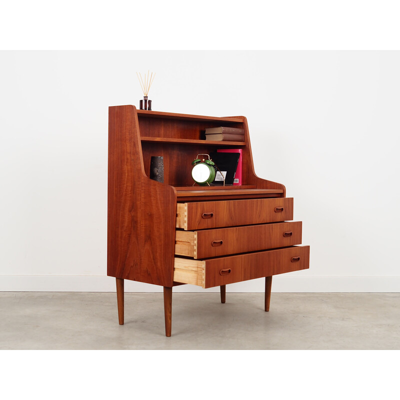 Vintage teakhouten secretaire, Denemarken 1970