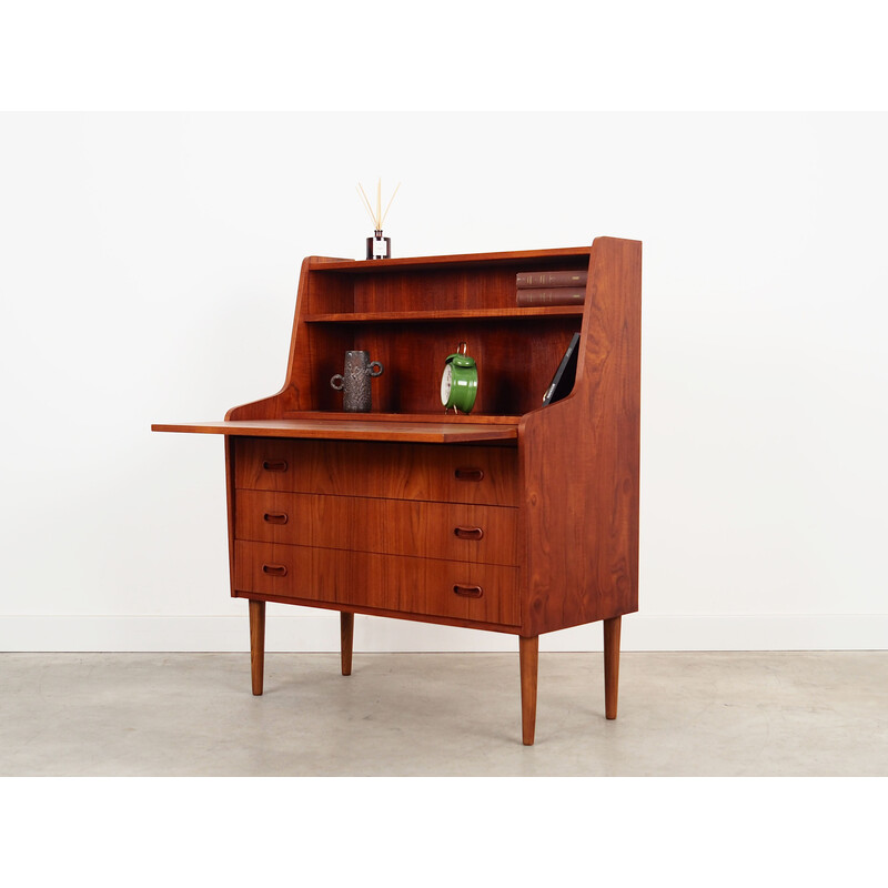 Vintage teakhouten secretaire, Denemarken 1970