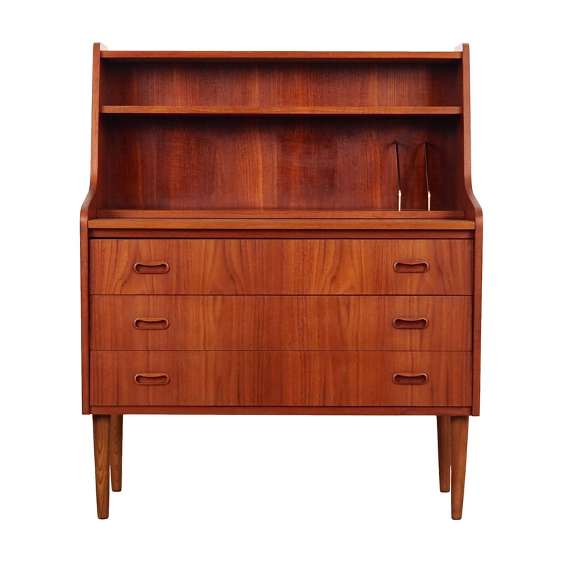 Vintage teakhouten secretaire, Denemarken 1970