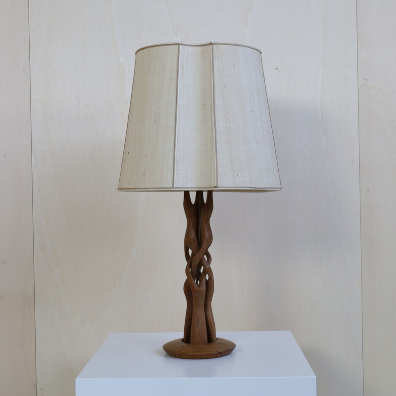 Vintage table lamp in teak, 1960s