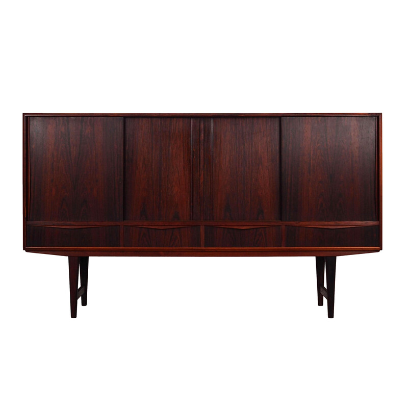 Vintage Danish rosewood highboard by E.W. Bach, 1960s