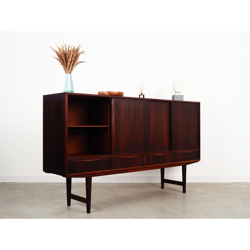 Vintage Danish rosewood highboard by E.W. Bach, 1960s