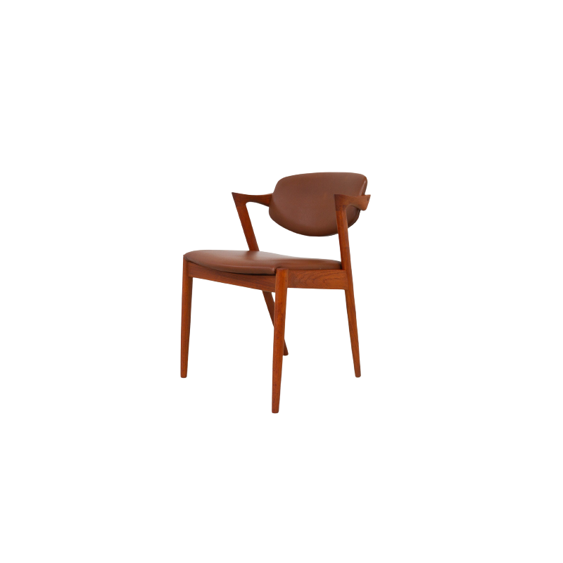 Vintage teakhouten stoel van Kai Kristiansen voor Schou Andersen, Denemarken 1960