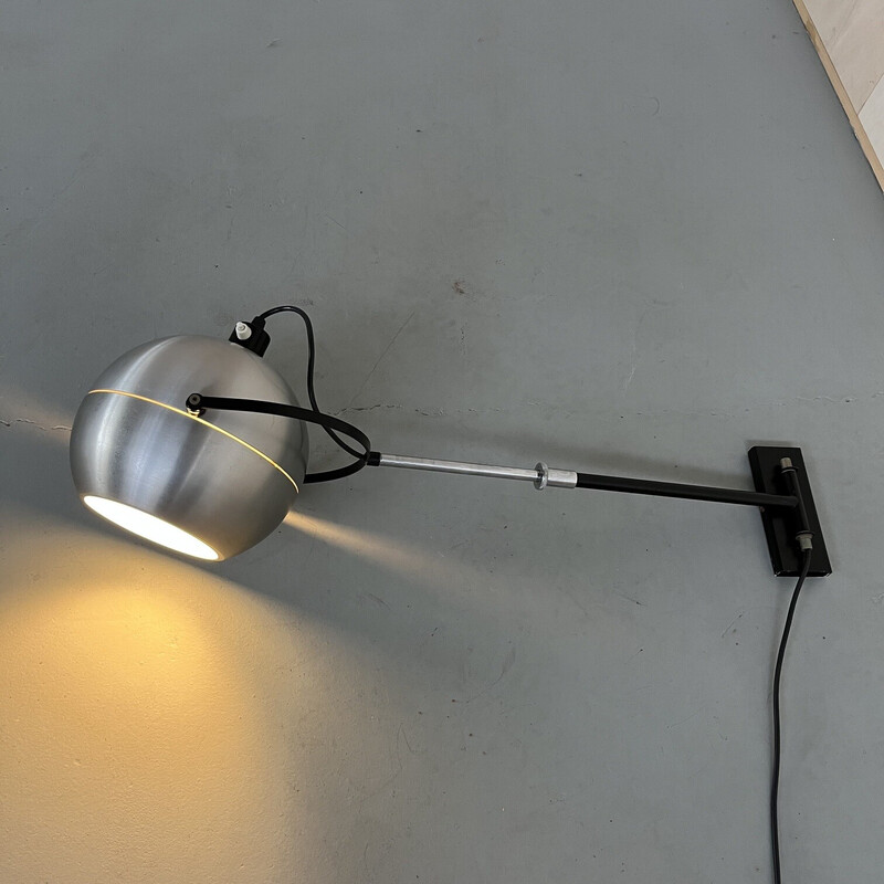Vintage verstelbare wandlamp van Dijkstra