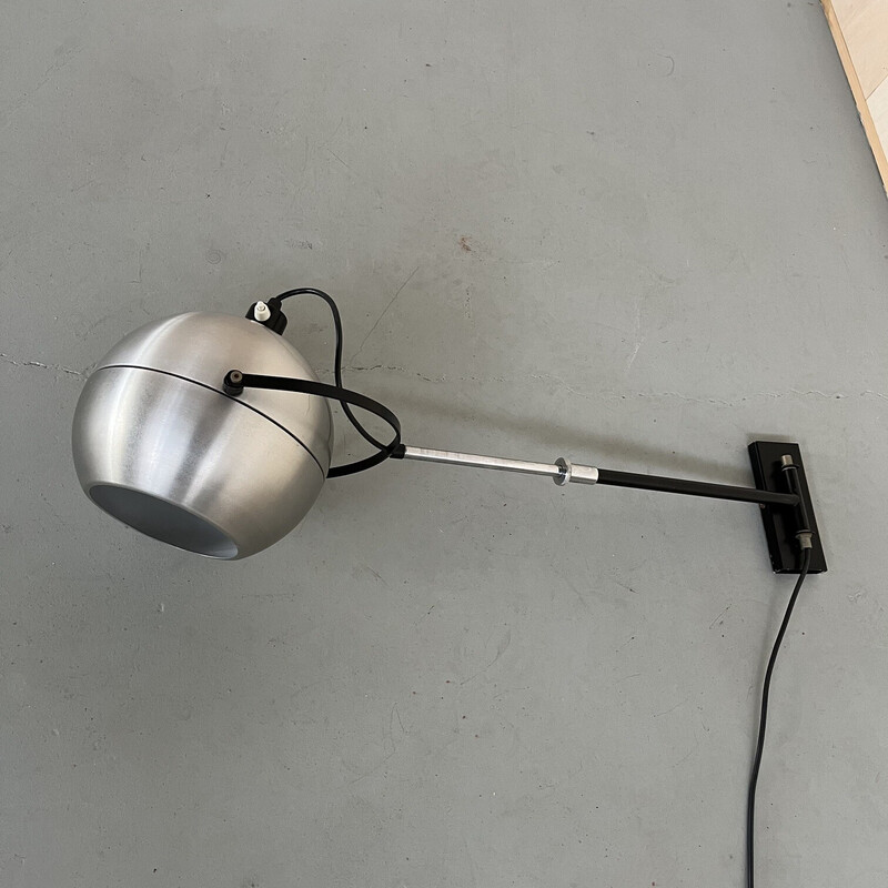 Vintage verstelbare wandlamp van Dijkstra