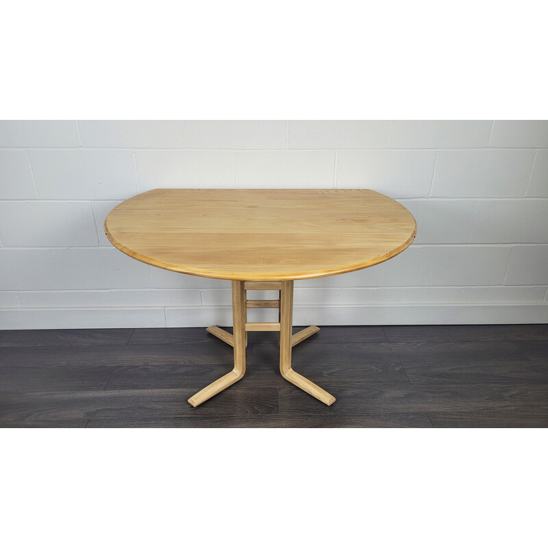 Mesa vintage Campden en olmo inglés y haya para Ercol, 1990