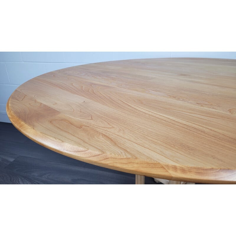 Vintage Campden table in English elm and beech for Ercol, 1990