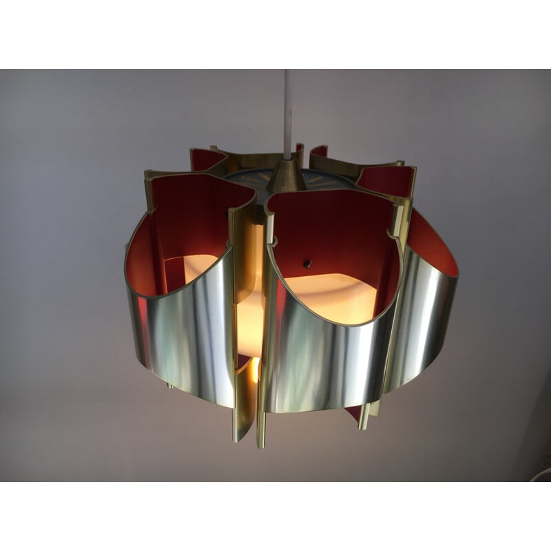 Vintage pendant lamp by Bent Karlby for Lyfa, Sweden 1970