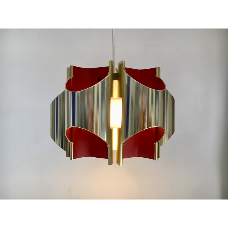 Vintage pendant lamp by Bent Karlby for Lyfa, Sweden 1970