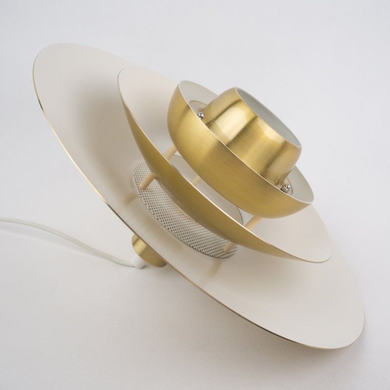 Vintage Dania pendant lamp by Kurt Wiborg for Jeka, Denmark 1980