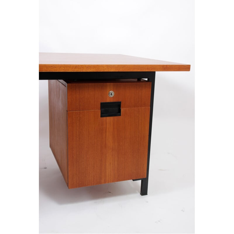 Vintage Eu02 bureau in teak van Cees Braakman voor Pastoe, Nederland 1960