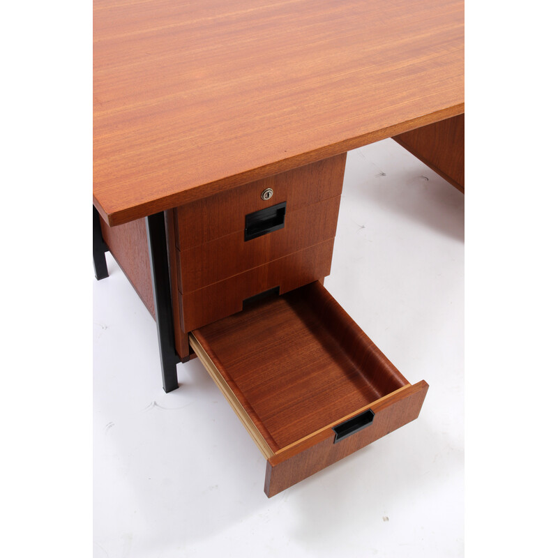 Vintage Eu02 desk in teak by Cees Braakman for Pastoe, Netherlands 1960