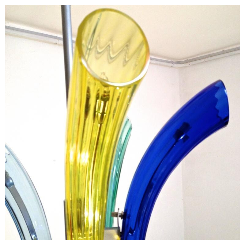 Multicoloured Murano Glass Chandelier - 1970s